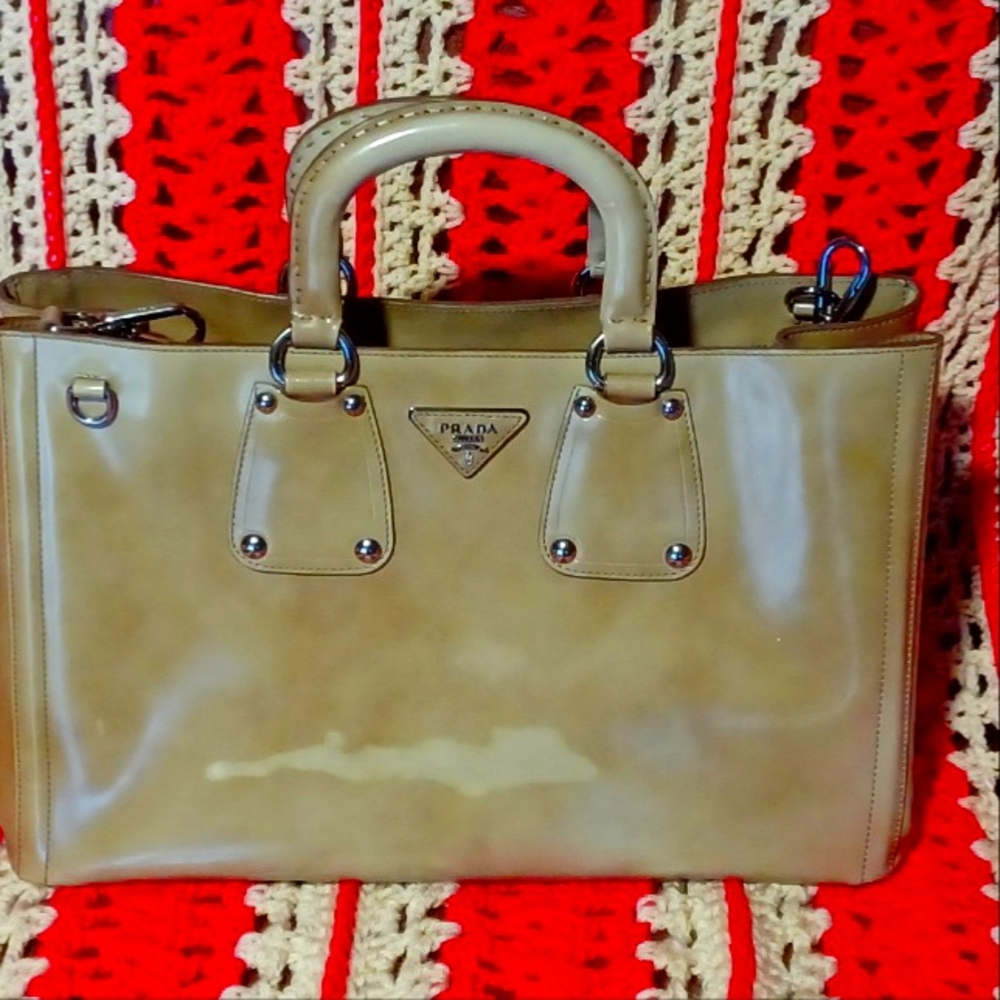 Prada Spazzolota Calfskin Tote